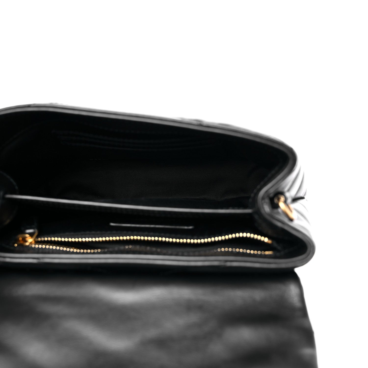 Saint Laurent Calfskin Y Quilted Monogram Toy Loulou Crossbody Bag Black 5 of 11