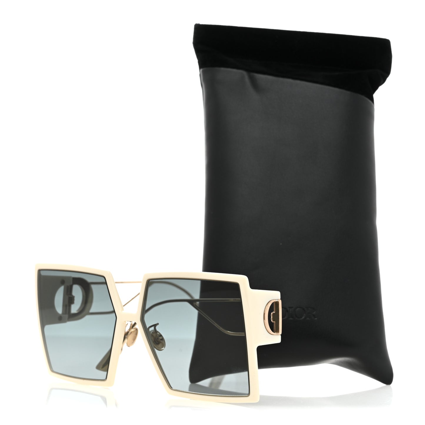 Square 30 Montaigne SU Sunglasses White