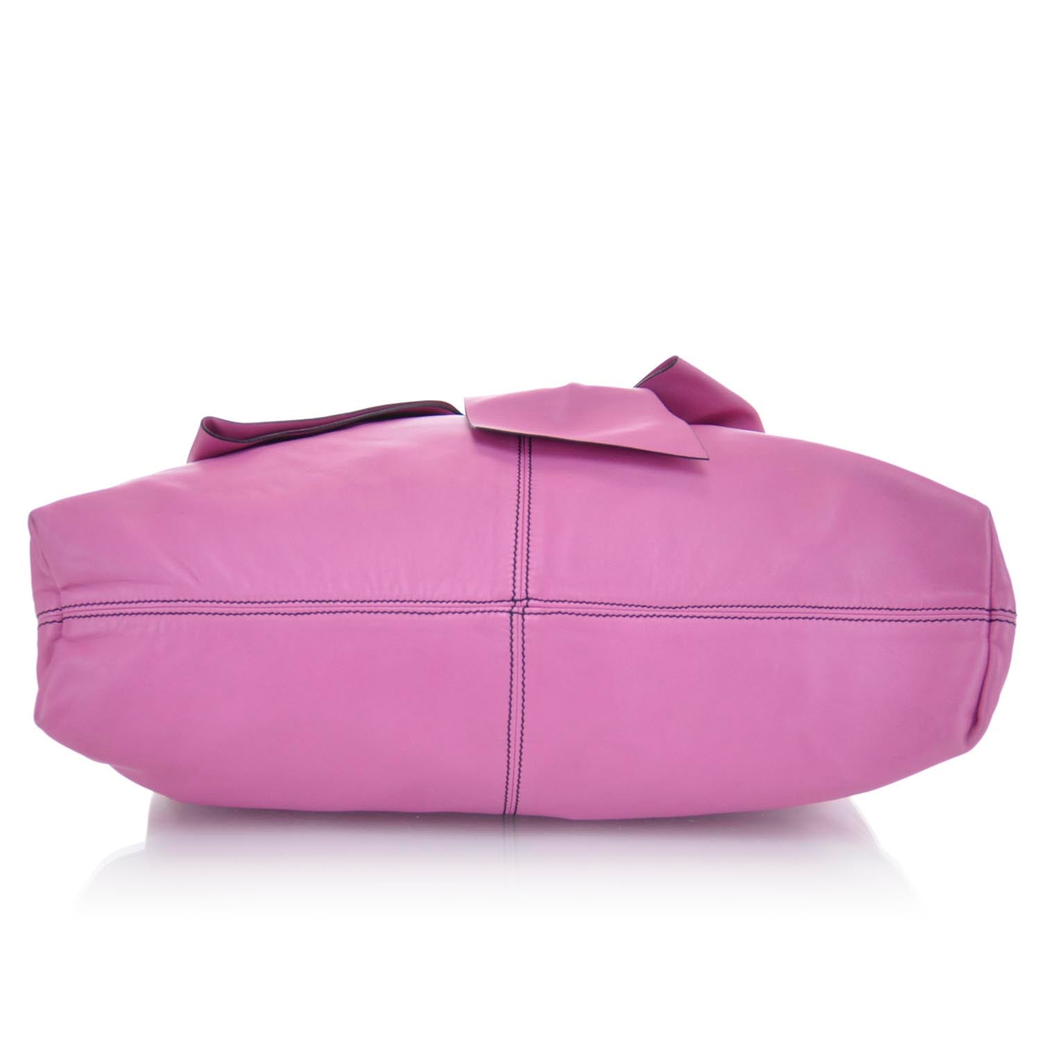 Valentino Garavani Nappa Premier Bow Hobo Pink 4 of 9