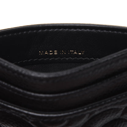 Chanel Caviar Camellia Embossed Card Holder Black 6 of 11