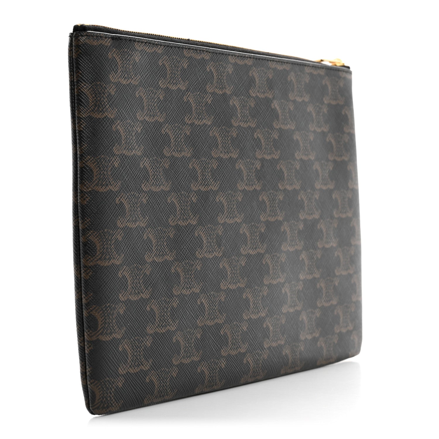 Celine Triomphe Canvas Pouch Black 3 of 7