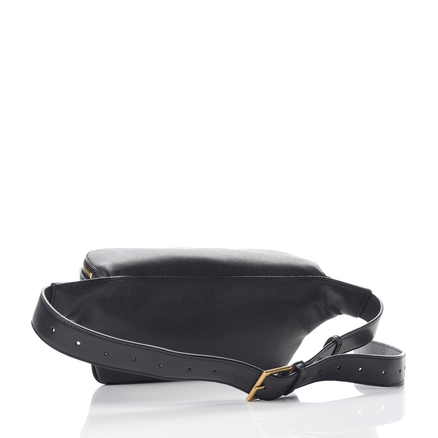 Saint Laurent Grain De Poudre Monogram Belt Bag Black 3 of 9