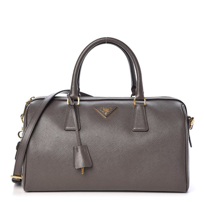 Prada Saffiano Lux Bauletto Grafite 1 of 8