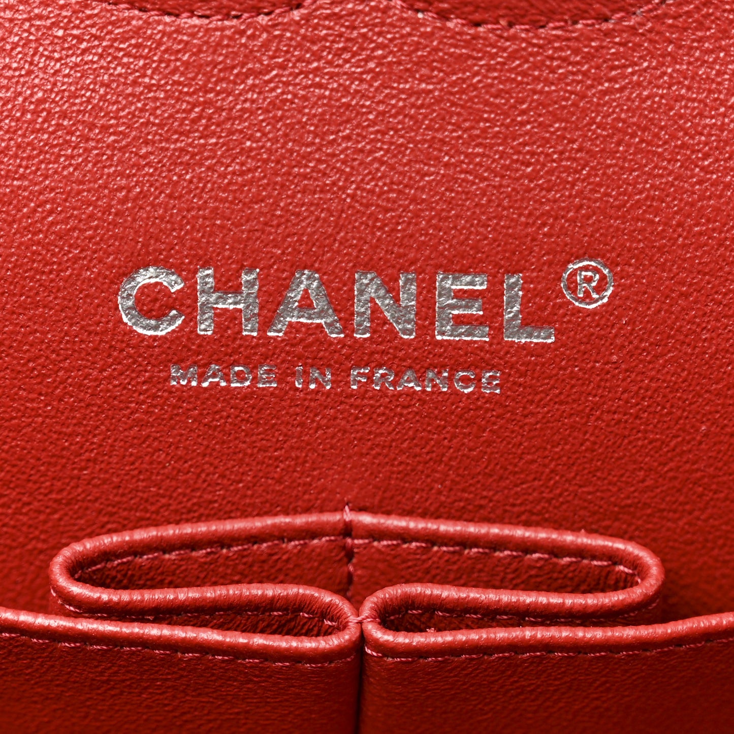 Caviar Quilted Medium Double Flap Red