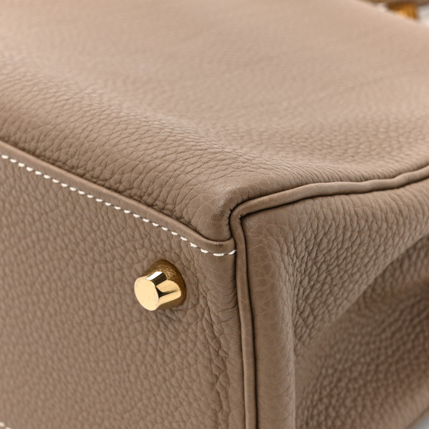 Hermes Togo Kelly Retourne 25 Etoupe 13 of 15