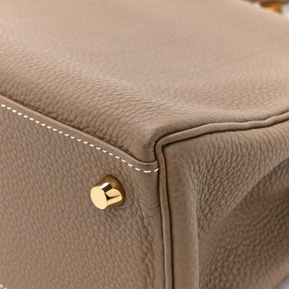 Hermes Togo Kelly Retourne 25 Etoupe 13 of 15