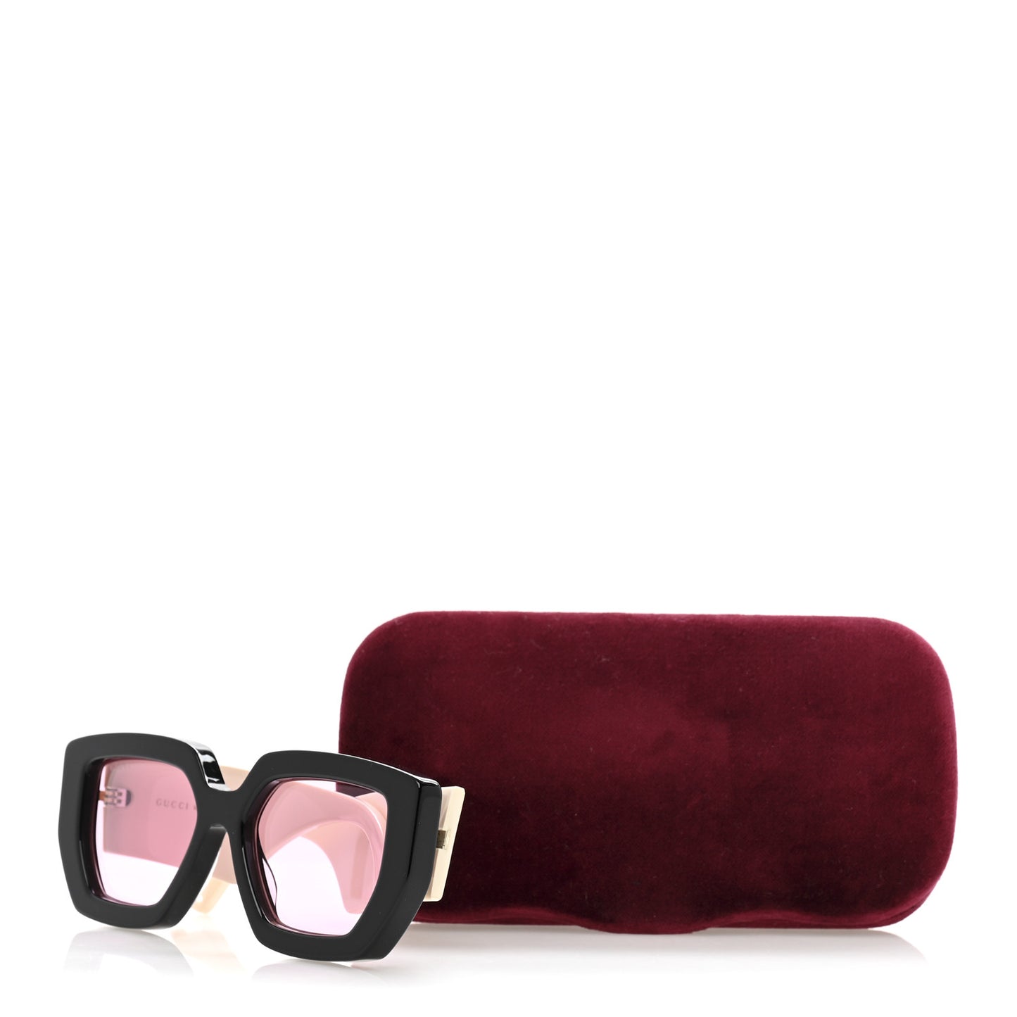 Square Frame Sunglasses GG0630S Black Ivory