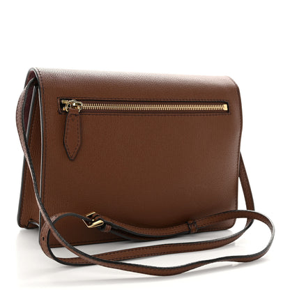 Burberry Derby Calfskin House Check Small Macken Crossbody Bag Tan 3 of 13