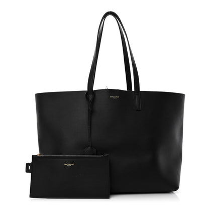Saint Laurent Calfskin Large Shopping Tote Black 1 of 11