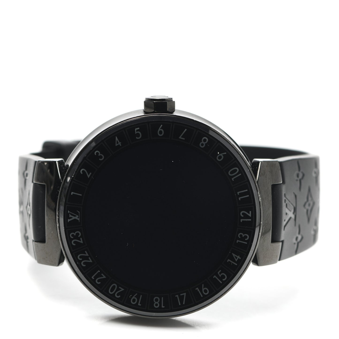 Stainless Steel Rubber 42mm Connected Tambour Horizon SmartWatch Black