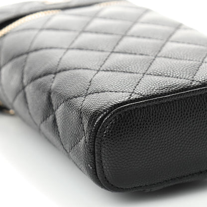 Chanel Caviar Quilted Phone Holder With Chain Black 8 of 10