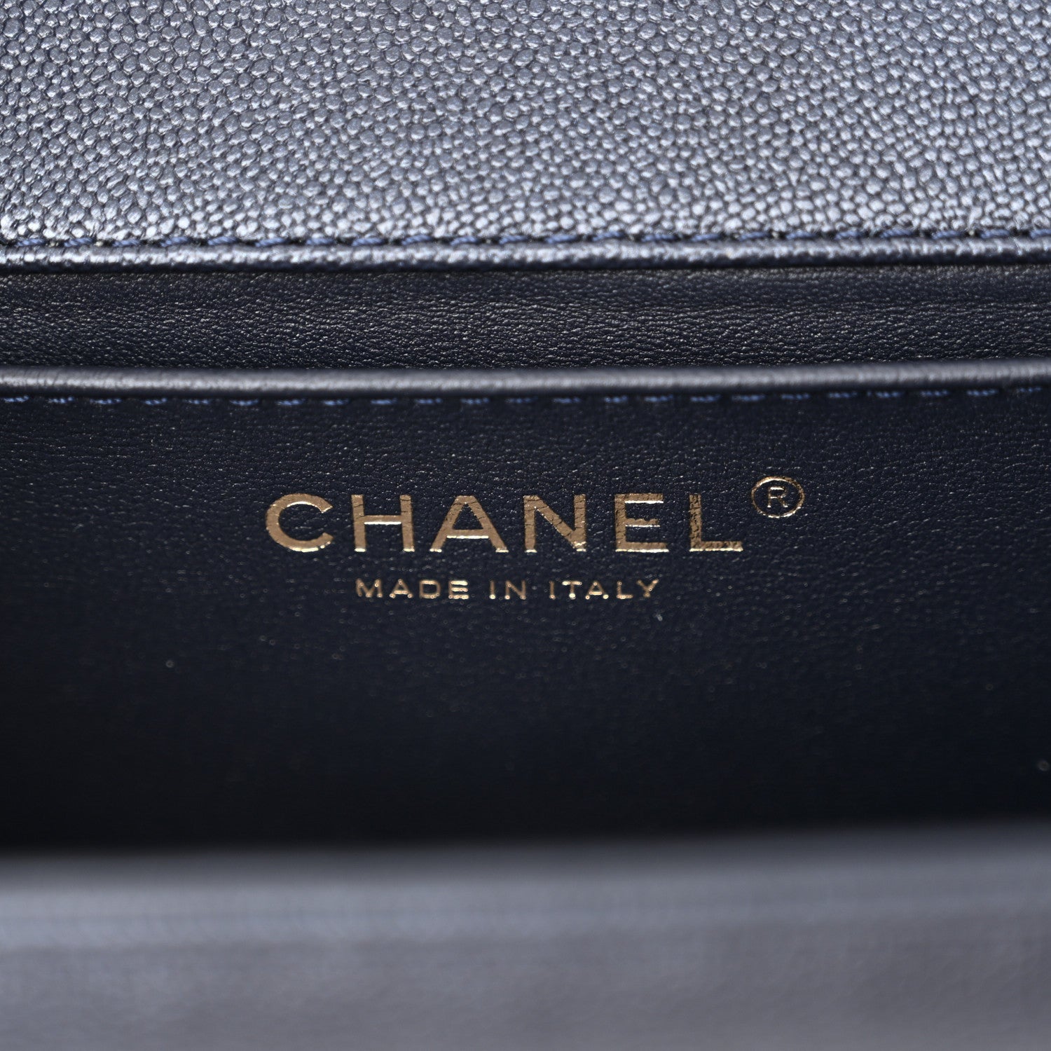 Chanel Caviar Quilted Medium Boy Flap Navy 6 of 10