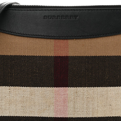 Burberry Mega Check Peyton Crossbody Clutch Bag Black 9 of 11