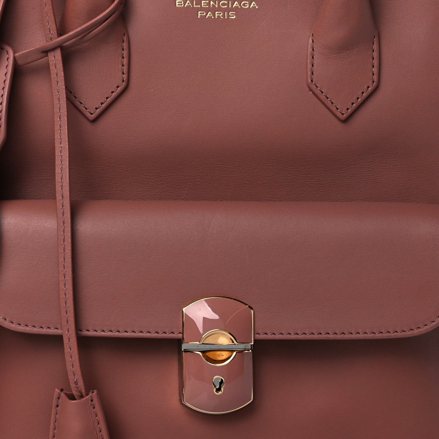 Calfskin Padlock Mini All Afternoon Tote Pink