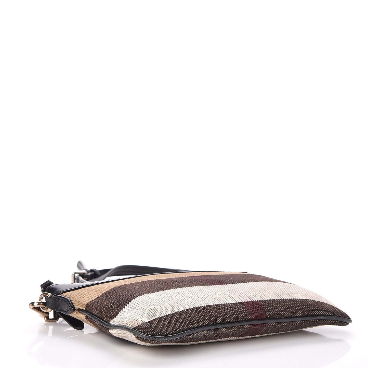Burberry Mega Check Peyton Crossbody Clutch Bag Black 4 of 11