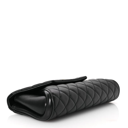Chanel Lambskin Quilted Fold Up Again Clutch Black 4 of 15