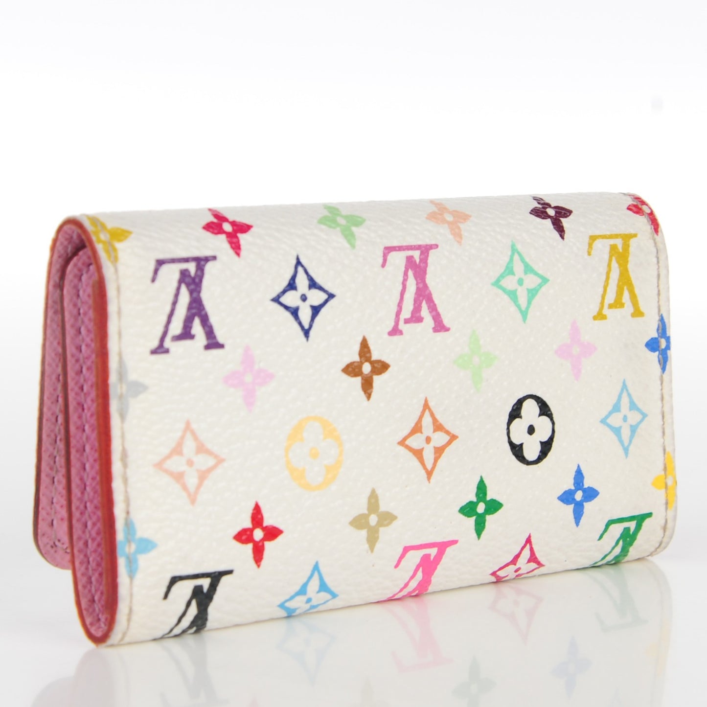 Monogram Multicolor Multicles 4 Key Holder White Litchi