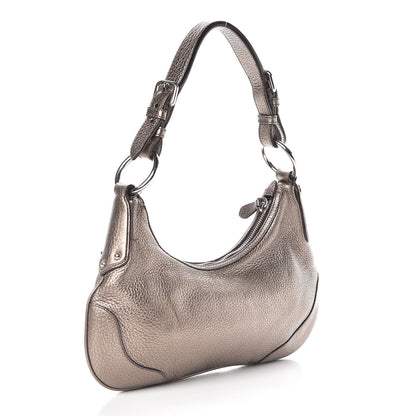 Prada Metallic Vitello Daino Hobo 3 of 11