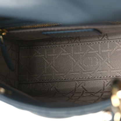 Christian Dior Lambskin Cannage Mini Lady Dior Cloud Blue 5 of 8