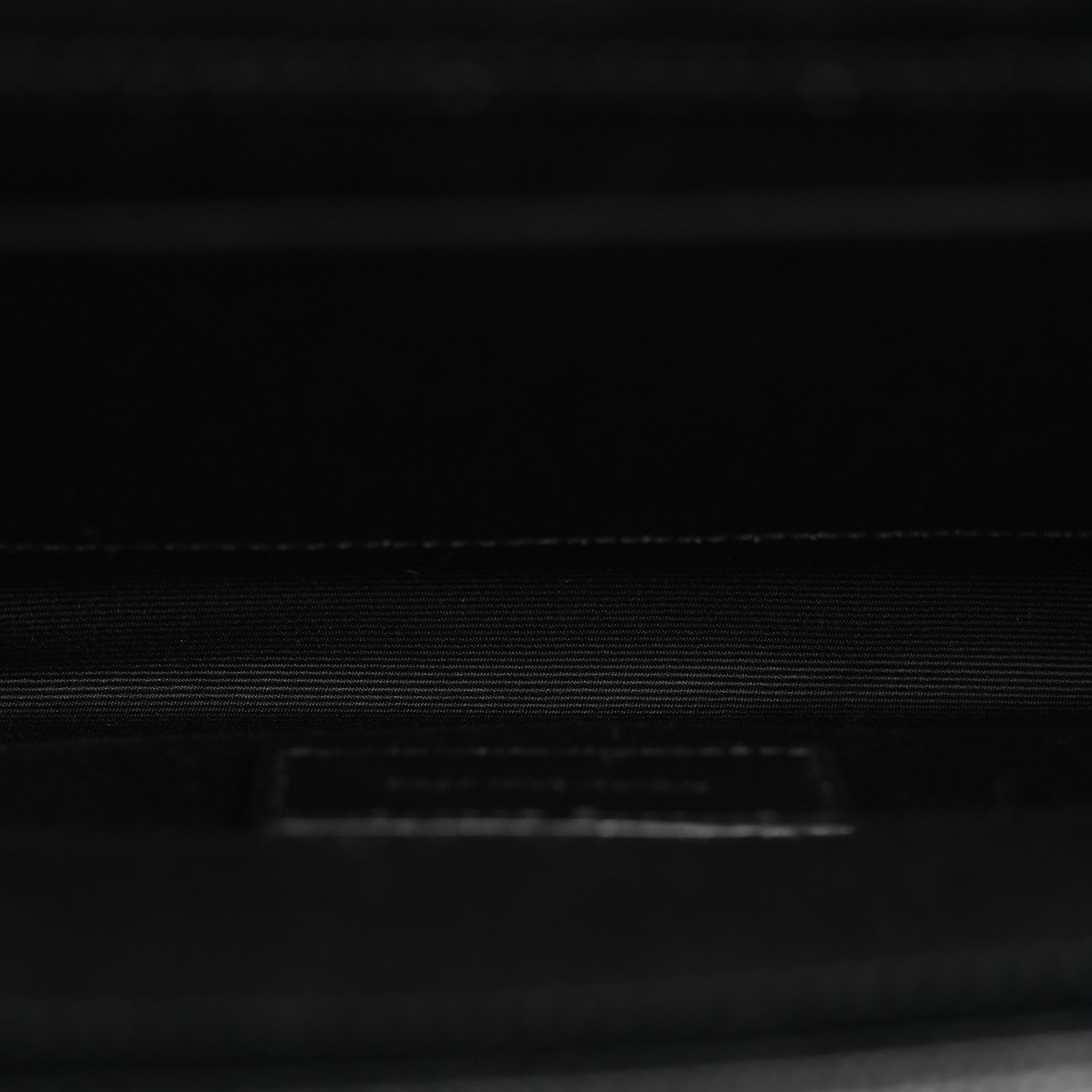 Saint Laurent Grain De Poudre Matelasse Chevron Monogram Envelope Clutch Black 5 of 7