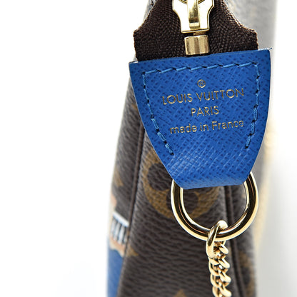 Louis Vuitton Monogram 2019 Christmas Animation Mini Venice Pochette Accessories Blue 6 of 7