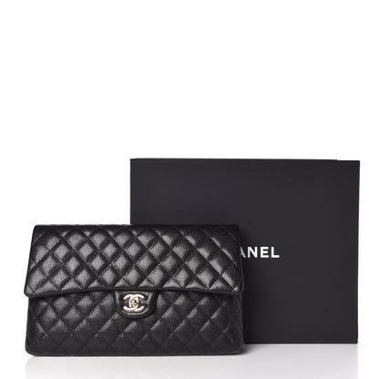 Chanel Caviar Quilted Flap Clutch Black 8 of 8