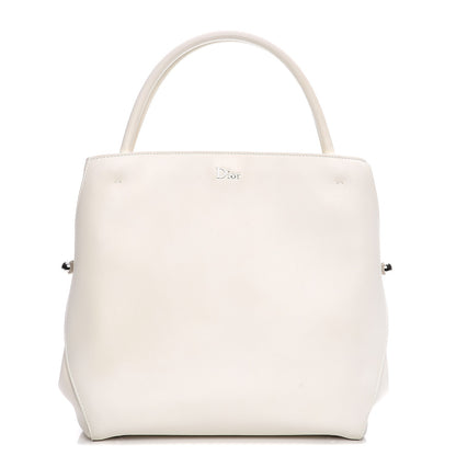 Christian Dior Calfskin Medium Bar Tote White 1 of 10