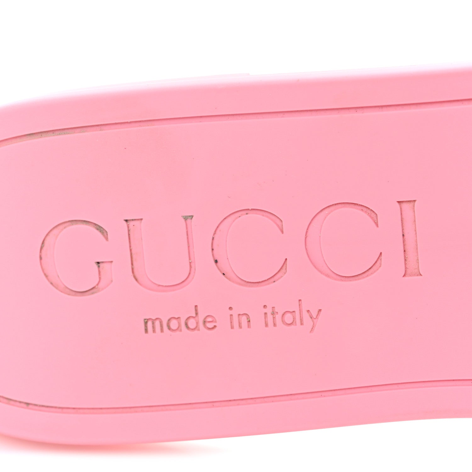 Gucci Rubber Interlocking G Womens Slide Sandals 38 Wild Rose 10 of 12