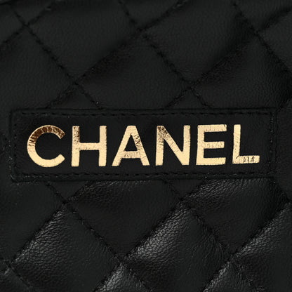 Chanel Lambskin Quilted CC Mules Sandals 39 Black 7 of 8