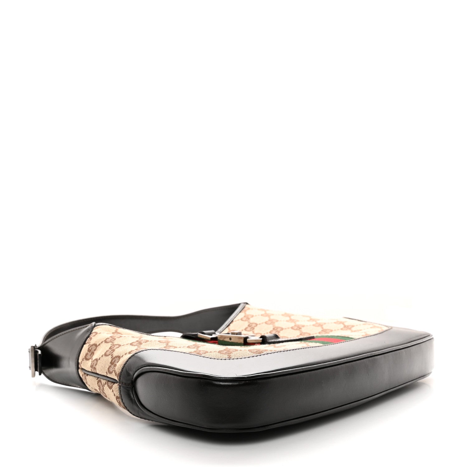 Gucci Monogram Web Jackie O Hobo Dark Brown 4 of 11