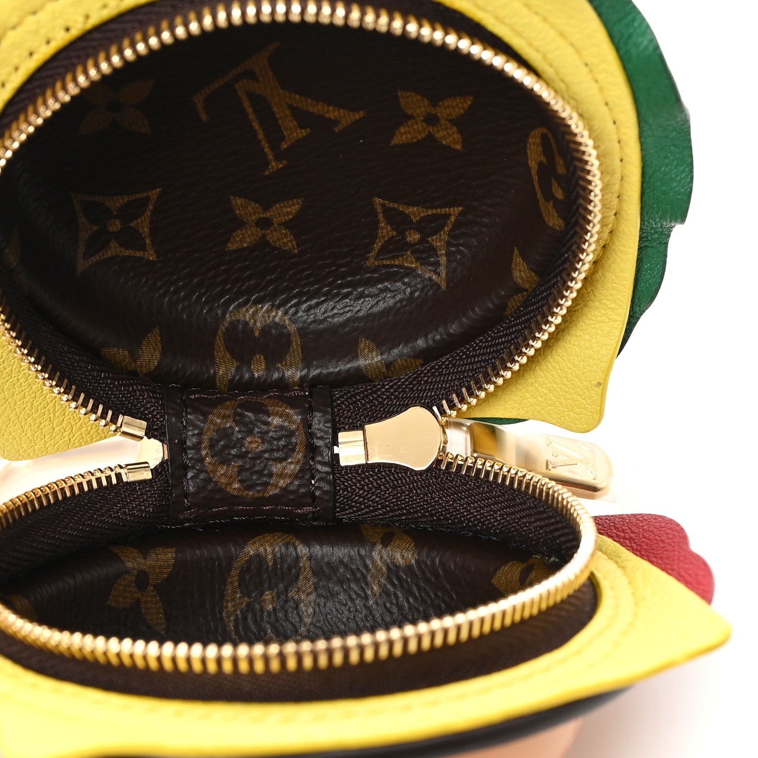 Louis Vuitton Monogram Calfskin Burger Pouch Charm Bag Charm 3 of 5