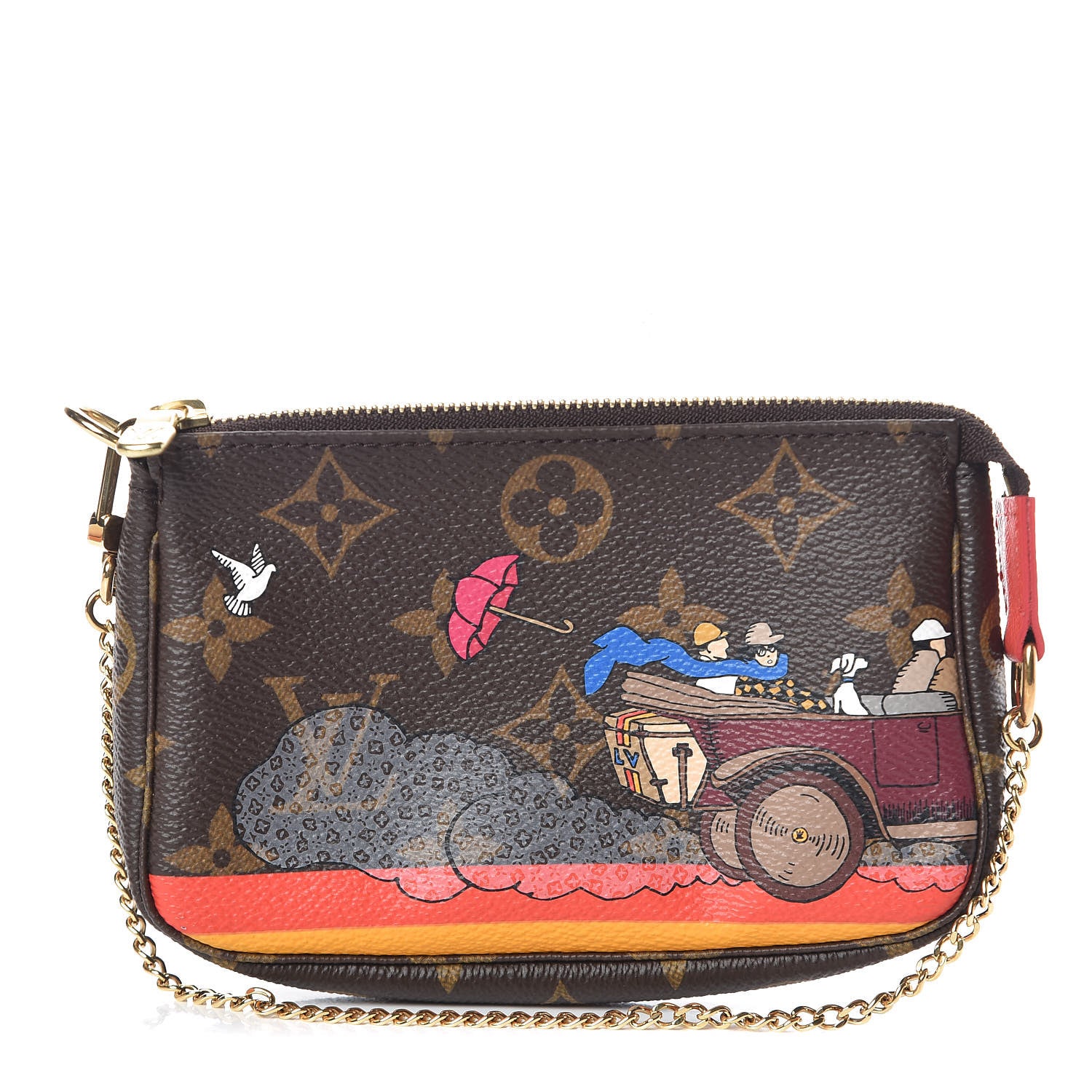 Louis Vuitton Monogram 2015 Christmas Animation Mini Pochette Accessories 1 of 7