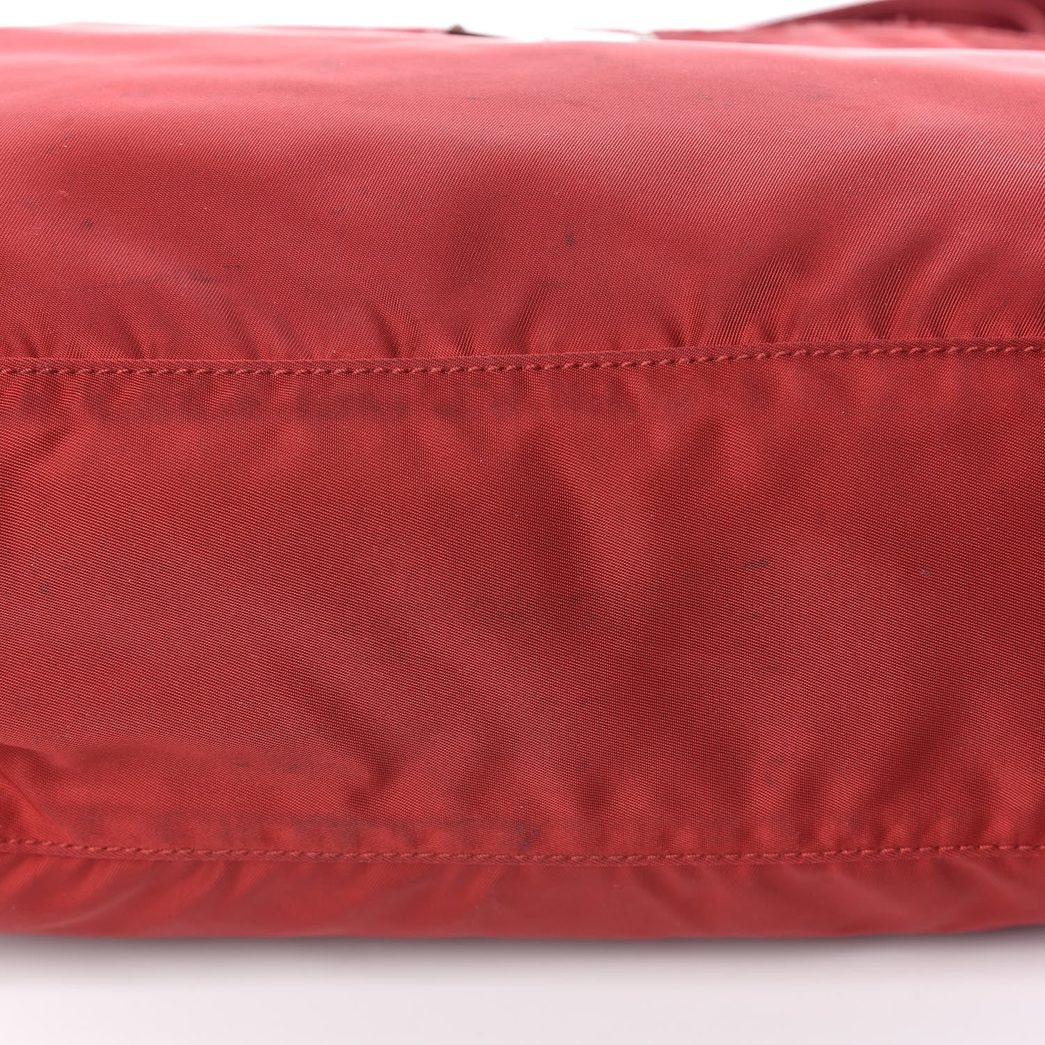 Prada Tessuto Nylon Flat Messenger Bag Red 9 of 12