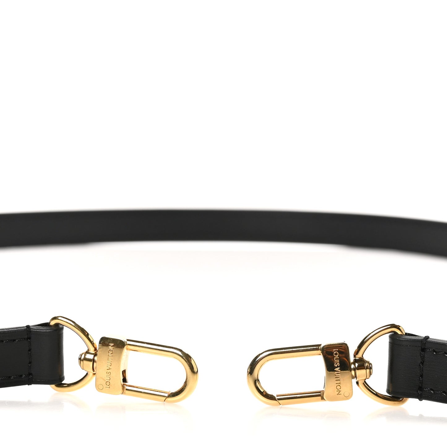 Calfskin Adjustable Speedy Bandouliere Shoulder Strap Black
