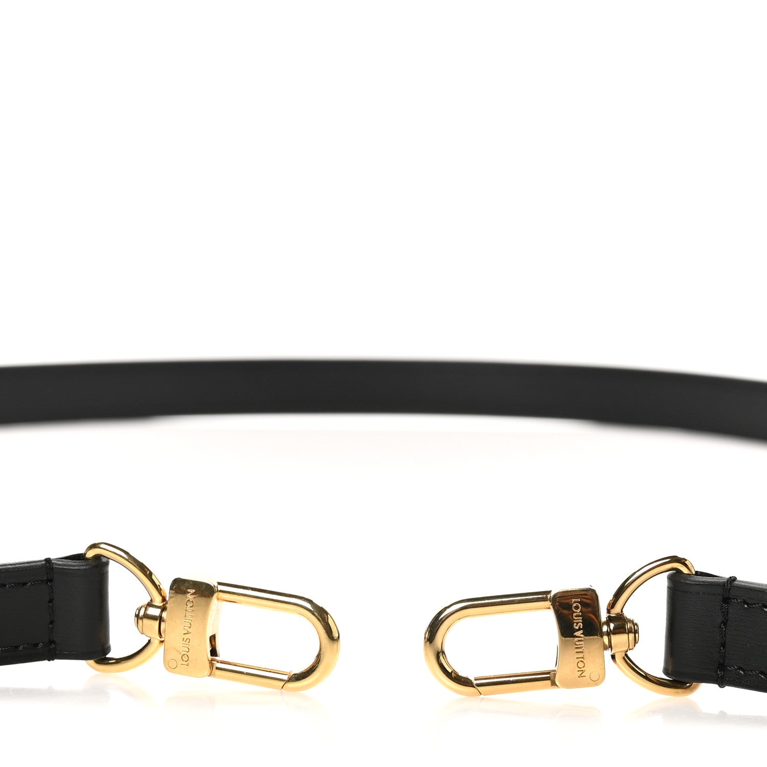 Louis Vuitton Calfskin Adjustable Speedy Bandouliere Shoulder Strap Black 3 of 4