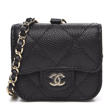 Chanel Caviar Quilted Airpods Pro Case Black 1 of 10