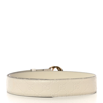 Gucci Guccissima Interlocking G 37mm Belt 85 34 Mystic White 3 of 7