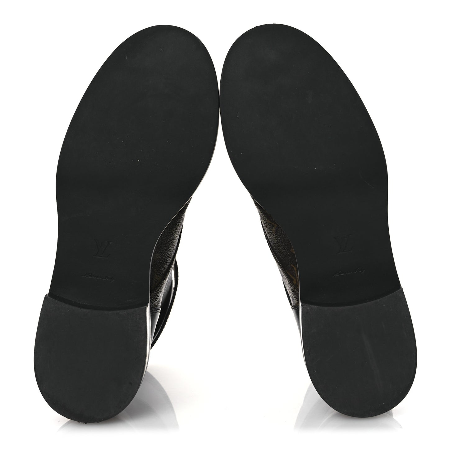 Calfskin Monogram Wonderland Flat Ranger Boots 38 Black