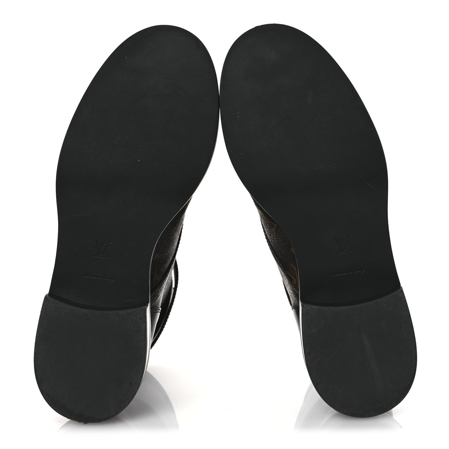 Louis Vuitton Calfskin Monogram Wonderland Flat Ranger Boots 38 Black 7 of 14