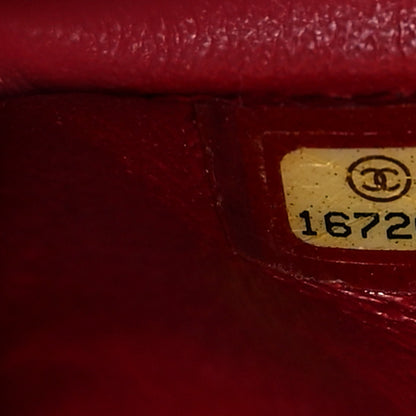 Chanel Caviar Quilted Jumbo Double Flap Dark Red 7 of 10