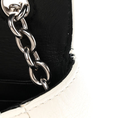 Balenciaga Pebbled Calfskin Logo Everyday Flap Chain Wallet White 14 of 14