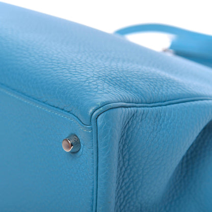 Hermes Togo Kelly Retourne 35 Turquoise 11 of 17