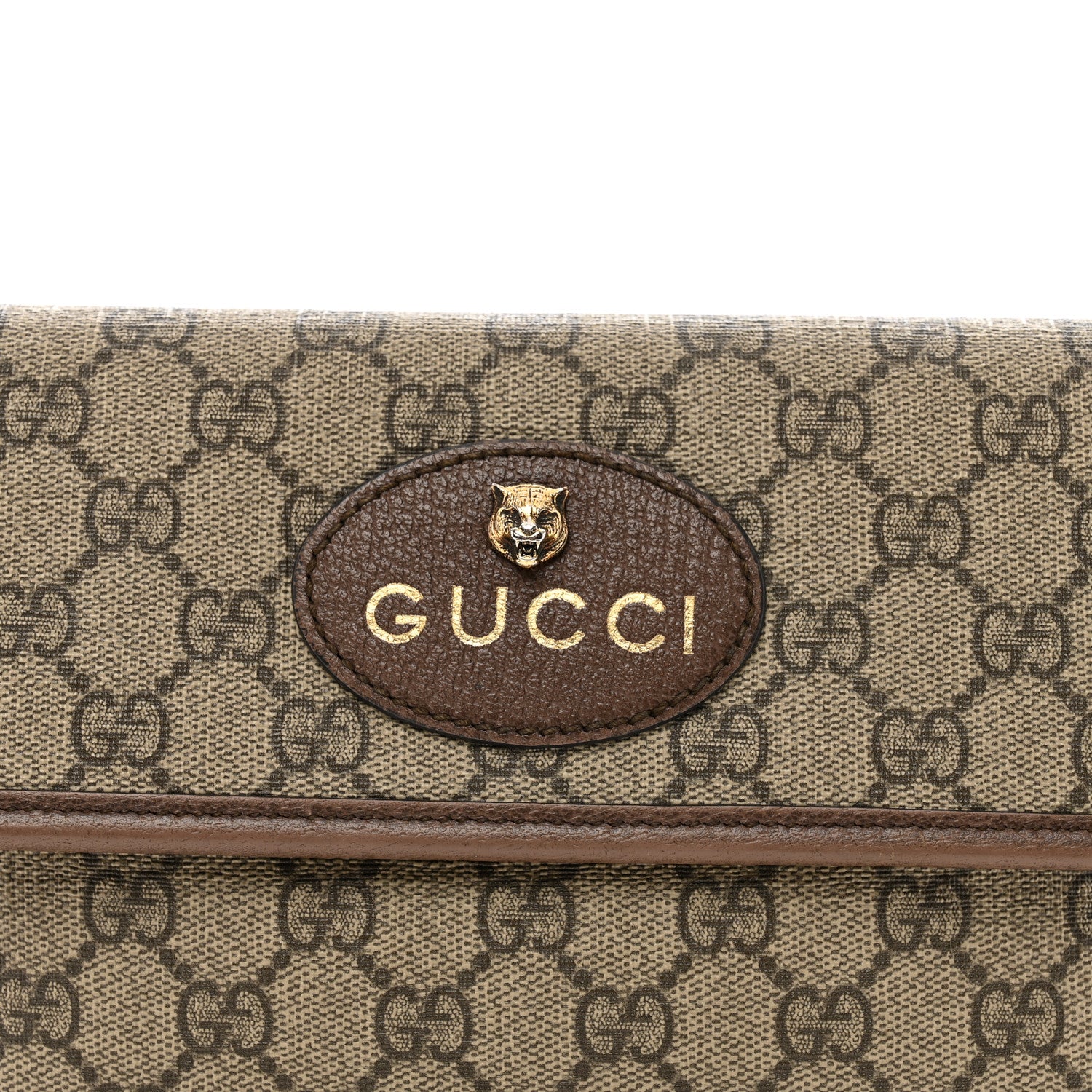 Gucci GG Supreme Monogram Neo Vintage Web Belt Bag Brown 8 of 12