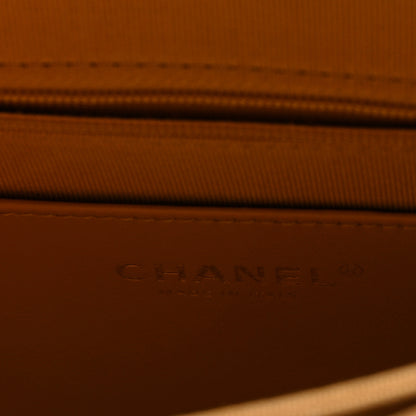 Chanel Suede Quilted CC Tassel Camera Case Light Brown 5 of 9