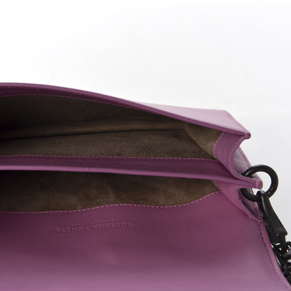 Bottega Veneta Nappa Karung Intrecciato Mini Montebello Crossbody Bag Purple Pink 4 of 8