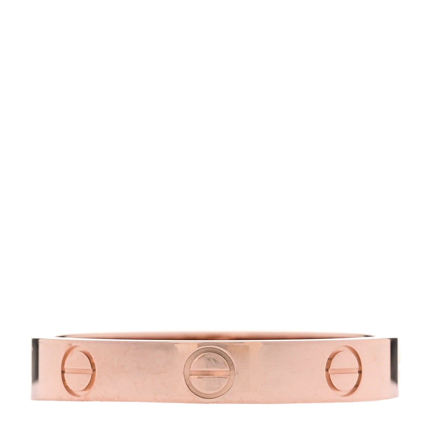 18K Pink Gold 3.5mm LOVE Wedding Band Ring 60 9.25