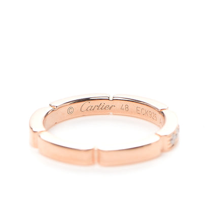 Cartier 18K Pink Gold Diamond Maillon Panthere Wedding Band Ring 48 4.25 4 of 7