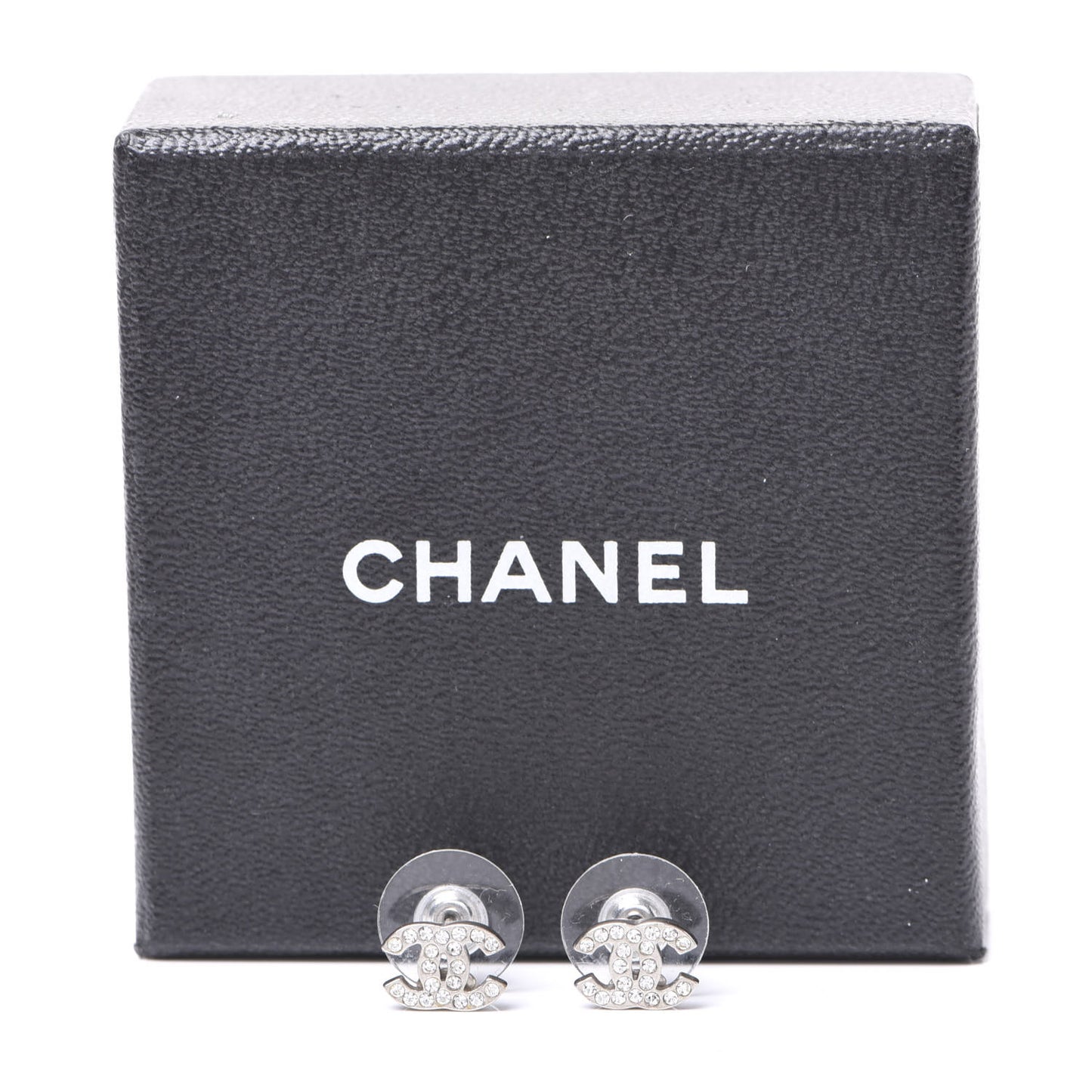 Crystal Mini Timeless CC Earrings Silver
