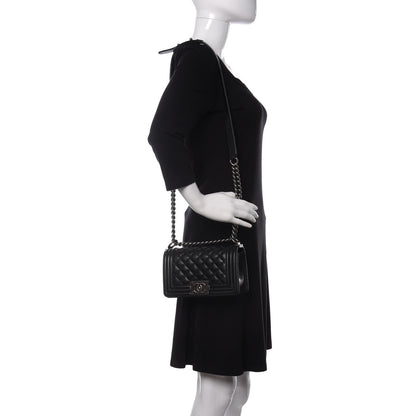 Chanel Caviar Quilted Small Boy Flap Black 2 of 10