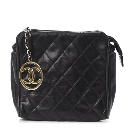 Chanel Lambskin Quilted Waist Belt Bag Black 1 of 10